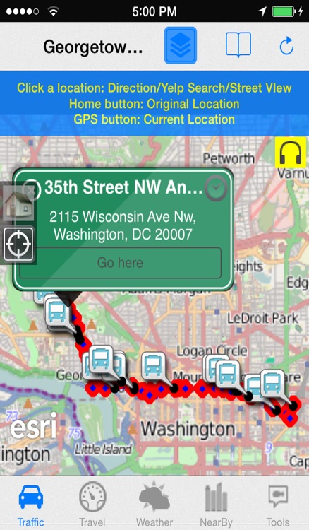 Washington DC/Montgomery County (Maryland) Traffic Cameras + Street View + Places Around/Travel NOAA/DC Circulator All-In-1 Pro