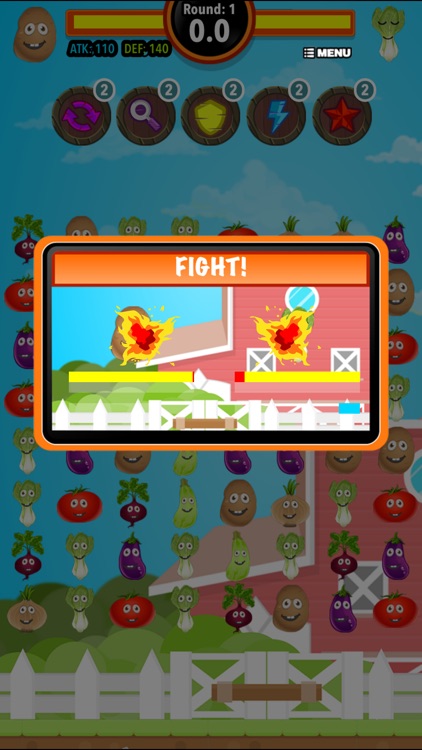 Harvest Farm Battle : Veggies match 3 multiplayer mode puzzle game