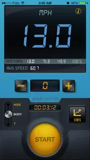 tennis serve speed radar gun by cs sports iphone screenshot 4