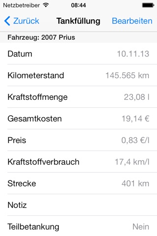 Mileage Keeper screenshot 3