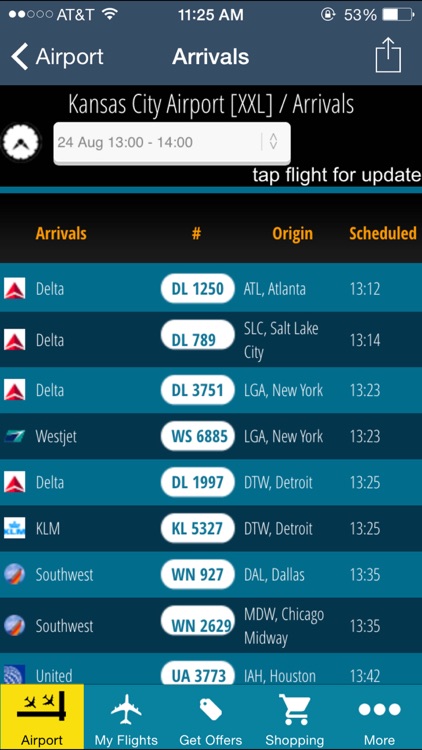 Kansas City Airport Pro (MCI) + Flight Tracker