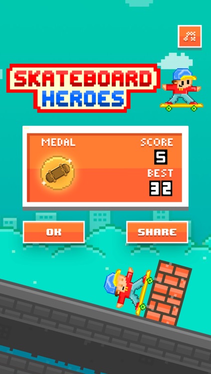 Skateboard Heroes - Play Pixel 8-bit Games for Free screenshot-3