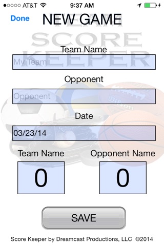 Team Score Keeper Free screenshot 3