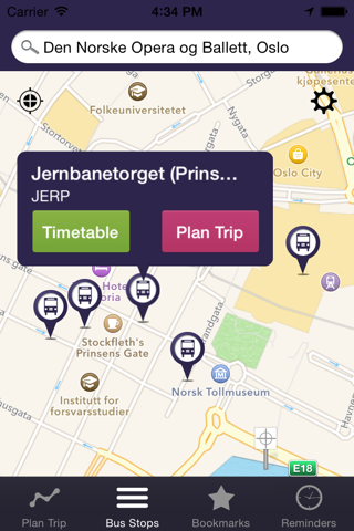 Ontimely-Oslo, norway RuterReise reiseplanlegger,ruter.no rutetider, sanntid planlegg, reise sok i kartet, Free screenshot 3