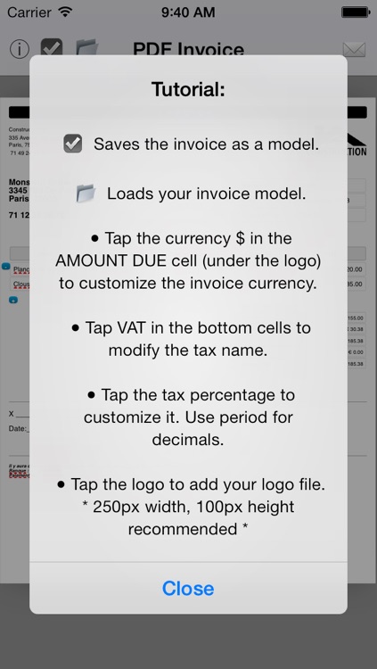 Simple Invoice Maker | Create PDF from your iPhone