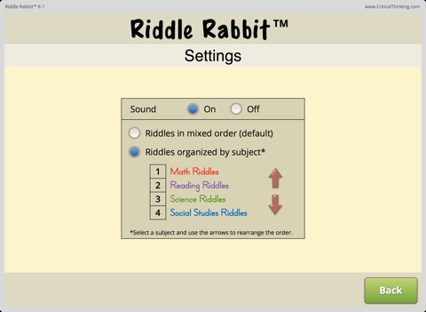 Riddle Rabbit™ K-1 screenshot 2