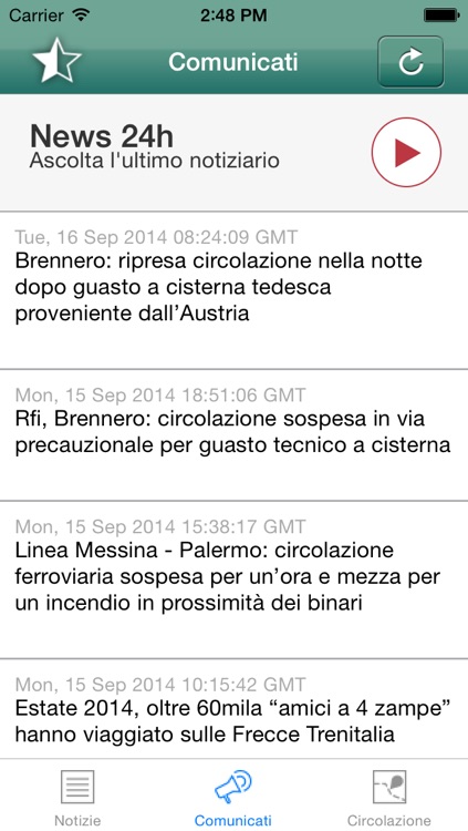 Trenitalia news