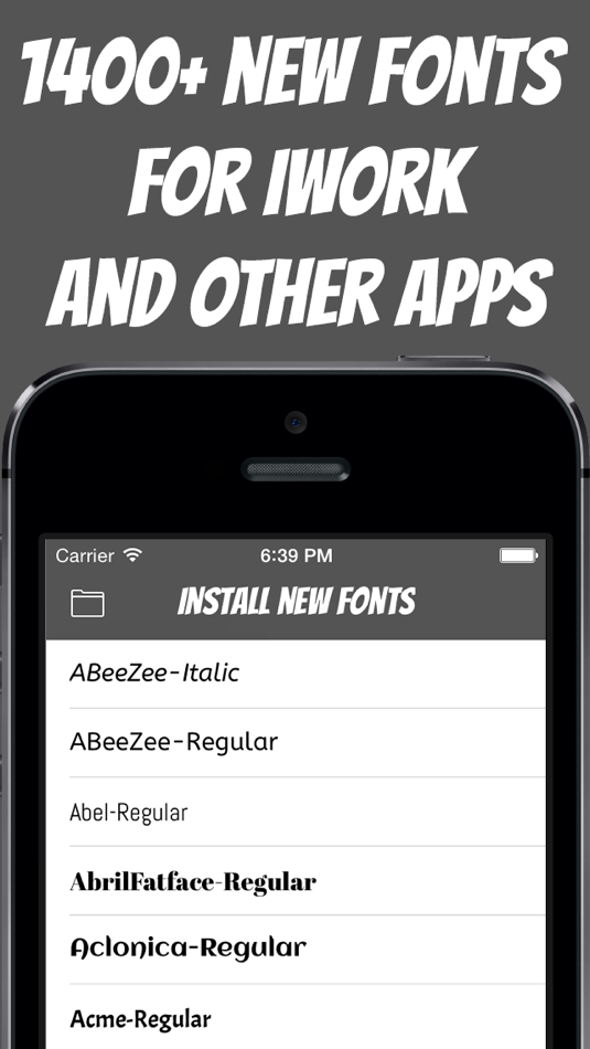 #1. Install New Fonts (iOS) 由: Denis Tokarev