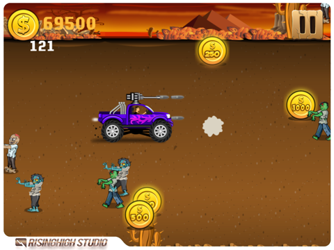 Cop Monster Trucks Vs Zombies - Desert Police Free Shooting Racing Gameのおすすめ画像4