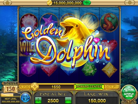 Gold Dolphin Slots HD - Real Rewards screenshot 2