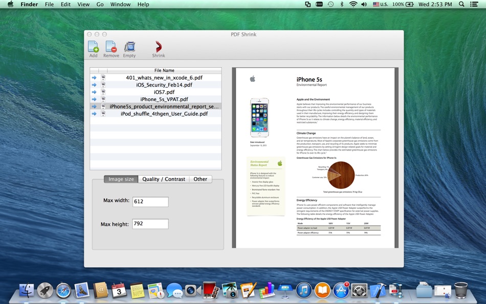 #1. PDF Shrink (macOS) 由: 松平 洪