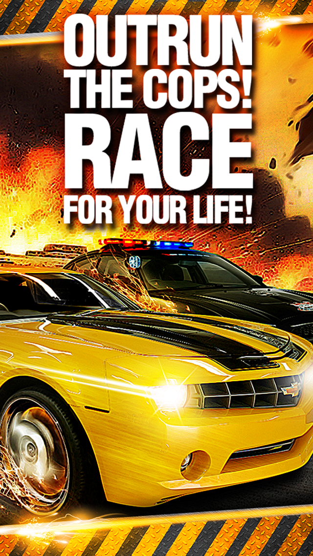 Screenshot #1 pour Voiture Jeu D'Arcade de Course Poursuite de la Police Des Jeux Gratuits Les Meilleures Applications Pour Enfants