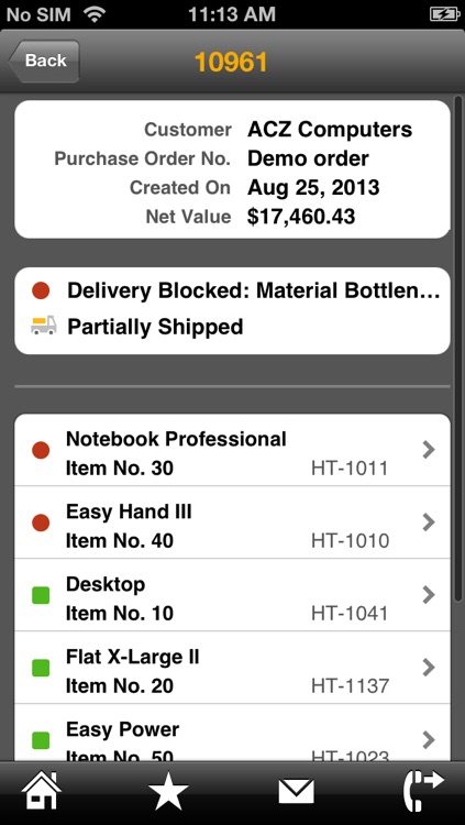 SAP ERP Order Status screenshot-3