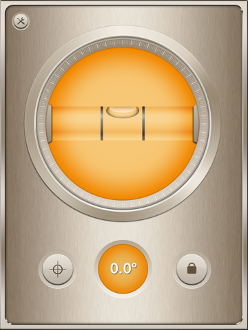 Spirit Level Gold Free - Handy angle meter & slope finder tool for iPhone & iPod (best pocket tools set)のおすすめ画像1