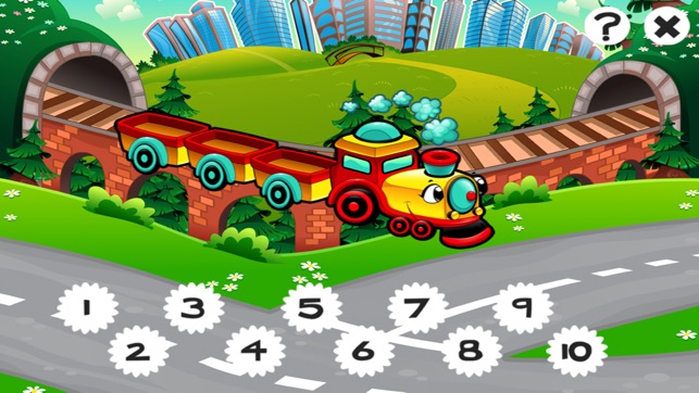 123遊戲兒童2-5歲約佔全市的車輛： 學習數 數字1-10與汽車，賽車，客車，卡車，飛機，街道。對於幼兒園，幼兒園或托(圖4)-速報App