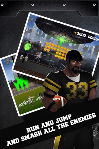 Pro American Football Hero vs Aliens – The Survival Rush Games Free screenshot 2