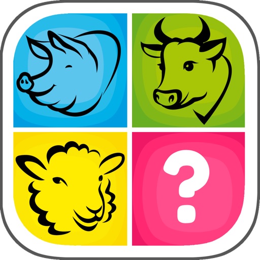 Find the Word - Free Animal Photo Quiz with Pics and Words icon
