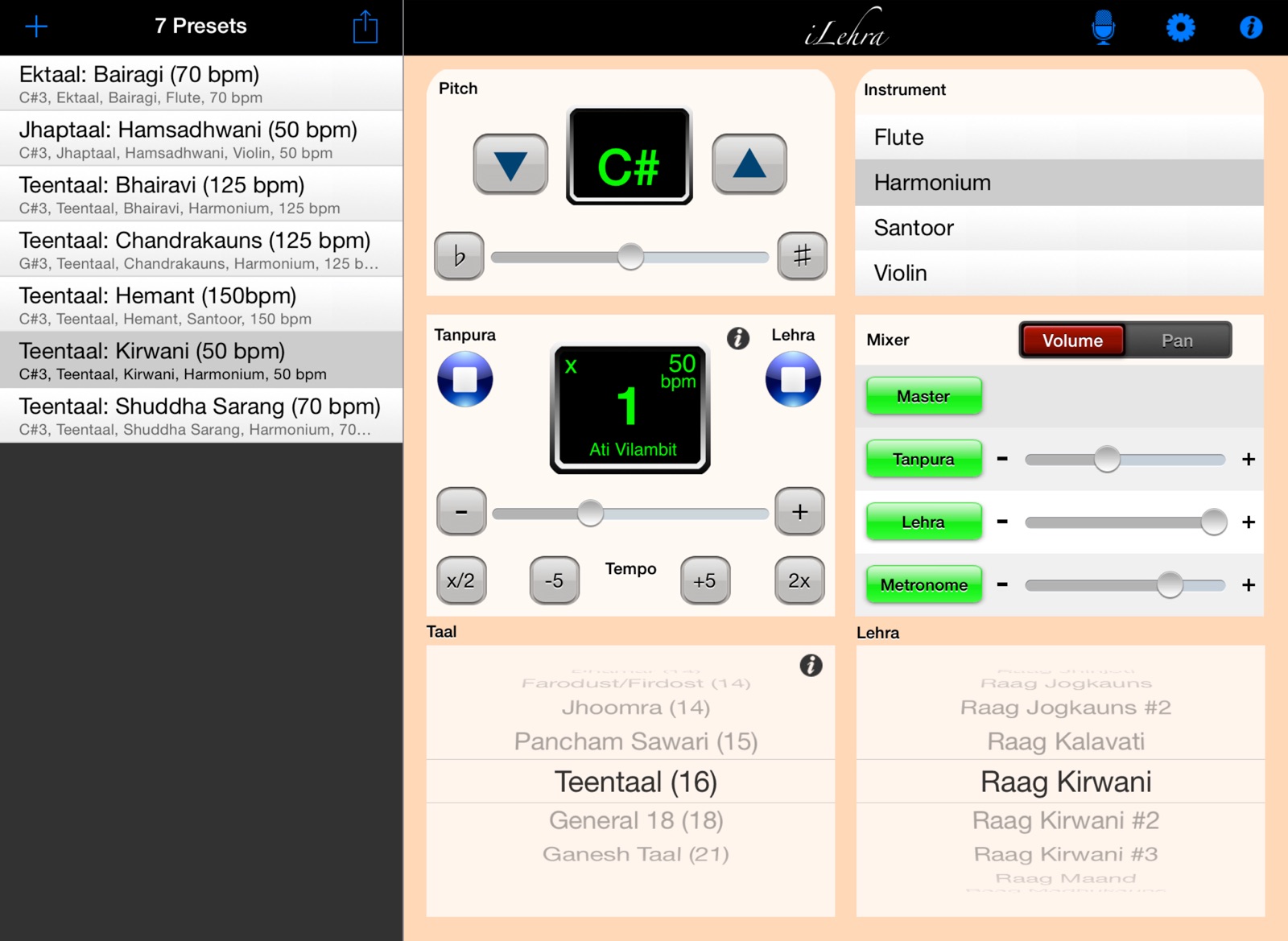 iLehra - Lehra Nagma Player ipad screenshot 1