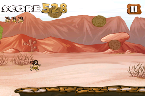 Adventures Of Running Cave-man Free Fun Wild Crazy Games screenshot 4