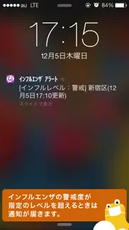 インフルエンザアラート: お天気ナビゲータ iphone screenshot 1