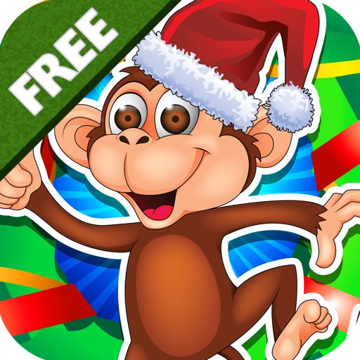 Long Tailed Animal: Christmas Monkey Icon