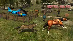 Wolf Simulator 2 : Hunters Beware screenshot #2 for iPhone