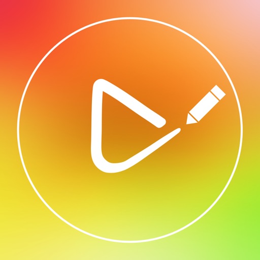 Draw on Video Square FREE - Paint and Drawing Funny Doodles Captions Colors Handwriting and Shapes on Videos for Instagram icon