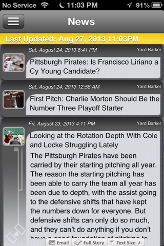 Pittsburgh Baseball Live screenshot 4