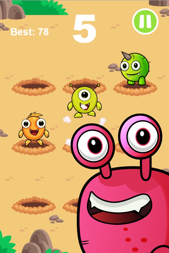 Whack An Alien Mole Invader - Smash The Cute Miner Invaders From Mars! screenshot 2