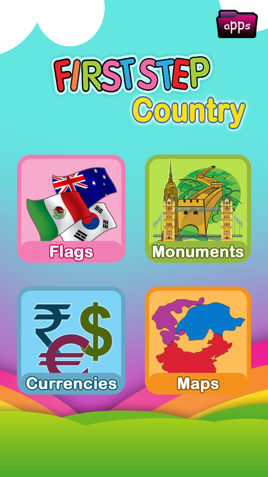 First Step Country : Fun and Learning General Knowledge Geography game for kids to discover about world Flags, Maps, Monuments and Currencies. - 1.0 - (iOS)
