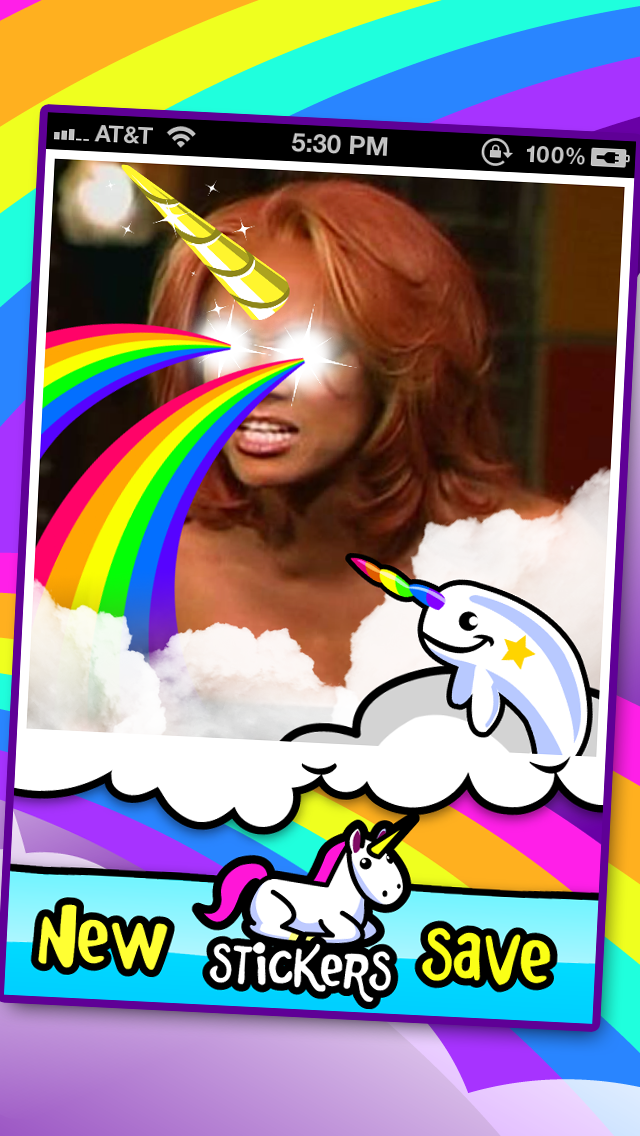 I'ma Unicorn - Amazing Glitter Rainbow Sticker Camera! Screenshot on iOS