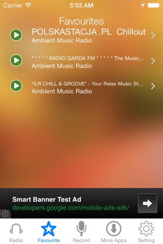 Ambient Music Radio Recorder screenshot 3