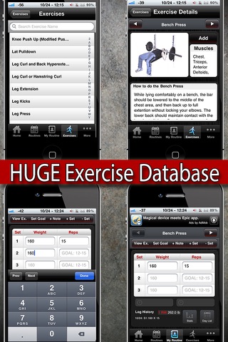 MyFit Fitness - Workout Logger and Weight Loss Exercise Tracker Free screenshot 3