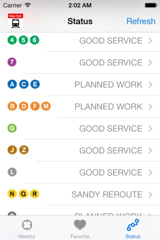 NYC Subway Time - For All Train Lines in New York City MTA Subway Status screenshot 4