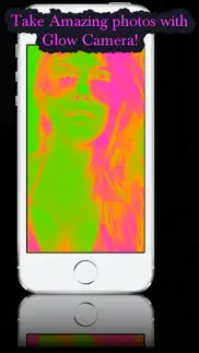 How to cancel & delete glow camera - view crazy cool neon fluorescent rainbow splash colors 4