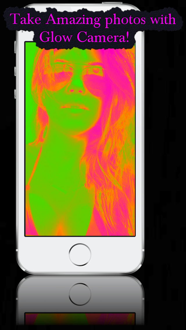 Glow Camera - View Crazy Cool Neon Fluorescent Rainbow Splash Colorsのおすすめ画像1