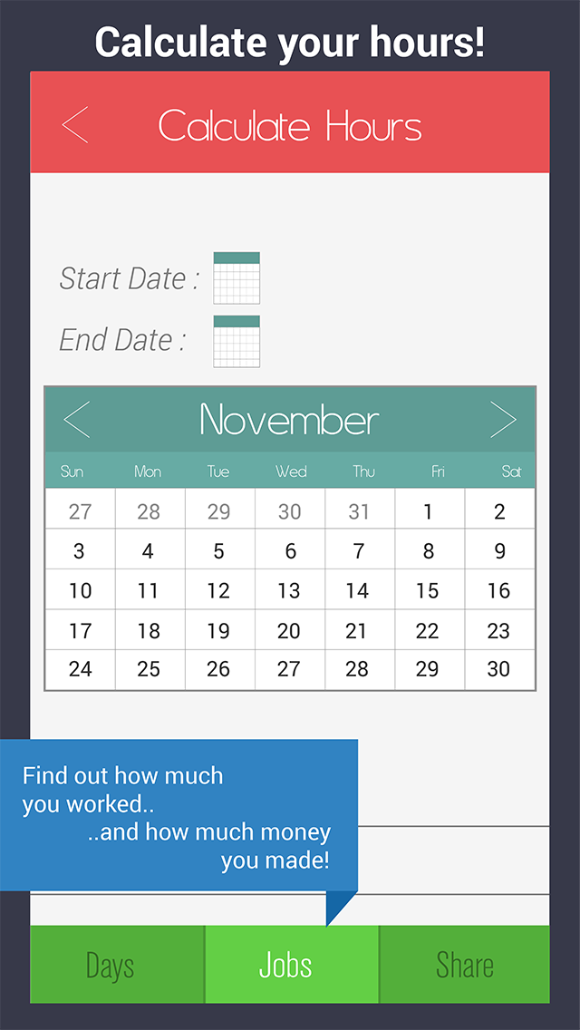 Screenshot #3 pour Shift Calendar  – Gestionnaire d’horaires de travail pour un suivi productif du travail et des heures