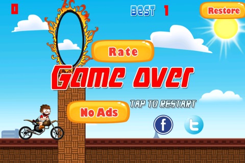 Top Flying Jumping Crazy Biker Race Guy Game screenshot 4