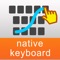 Gesture Keyboard ™ native keyboard extension for iOS 8