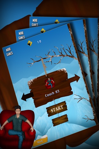 Couch Snow Surfers : The Winter Natural Selection Crazy Sport - Free screenshot 3