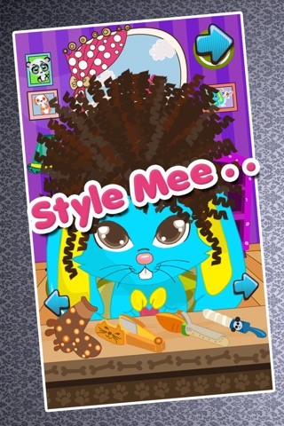 Pets Hair Salon – Free girls kids animal fashion art beauty dress up game screenshot 4