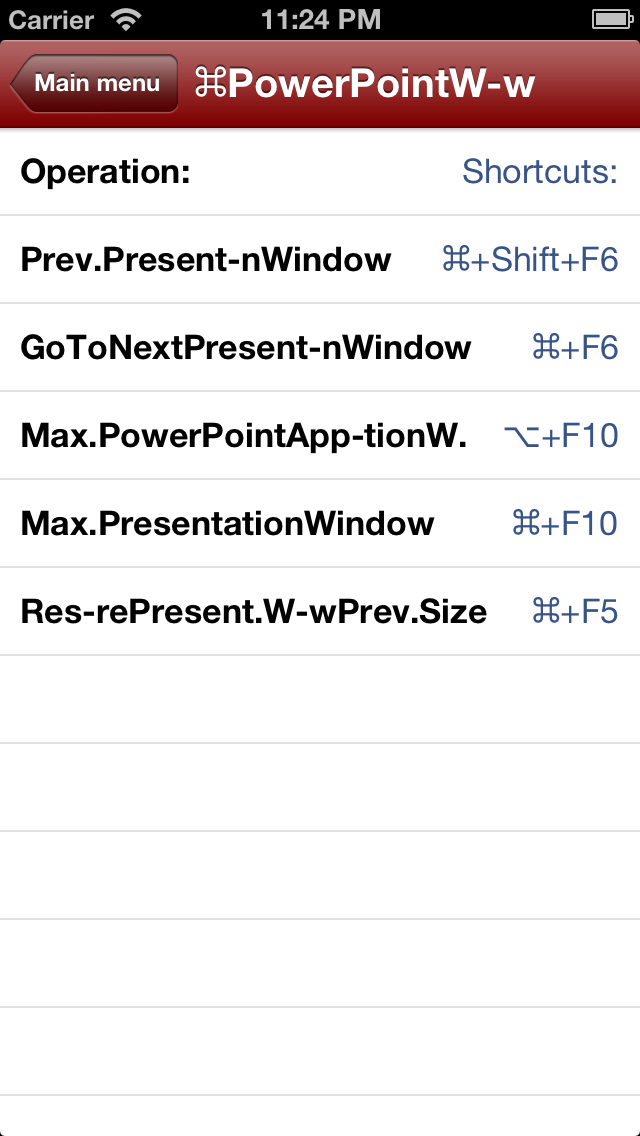 Shortcuts for Mac PowerPointのおすすめ画像4