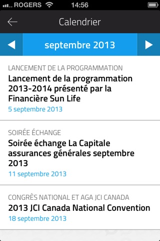 Jeune chambre de commerce de Québec screenshot 2