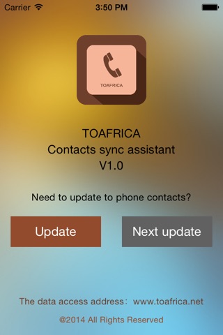 ToafricaContact screenshot 2