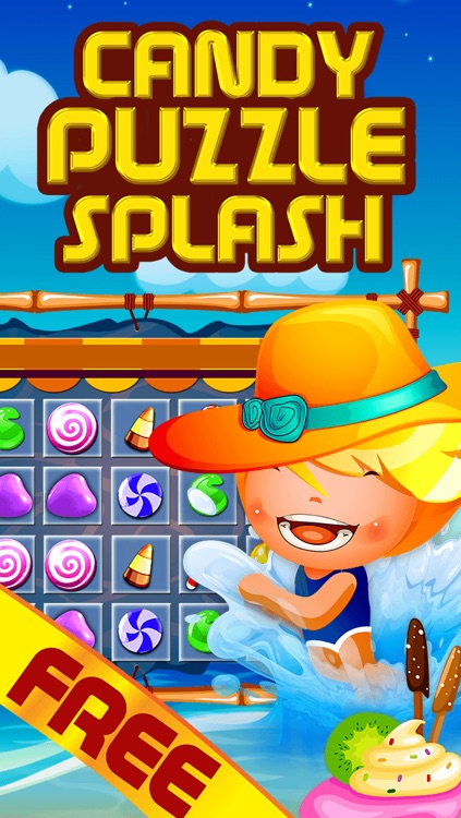 Candy Puzzle Splash - Cool Match-3 Candies Game For Kids