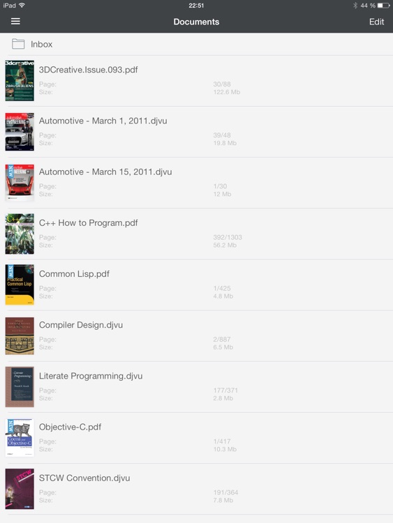 DjVu Book Reader for iPad