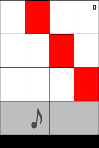 Piano Style Tap - Don't hit 2 smash any red tiles only touch white tile with the black keys game screenshot 2