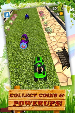 3D Lawn Mower Racing Game PRO screenshot 3