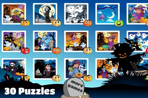 Creepy Halloween Puzzle For Kids And Toddlers screenshot 3