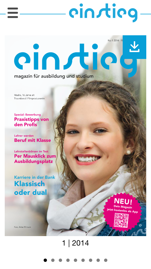 How to cancel & delete Einstieg – das Magazin für Studium, Ausbildung, Berufe und Bewerbung from iphone & ipad 1